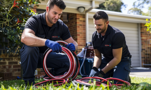 Skilled professionals in Bellevue Hill clearing blockages with advanced drain cleaning tools.